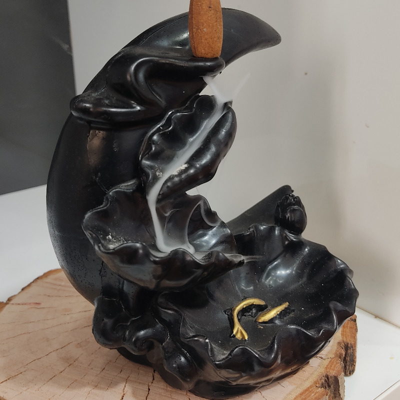 قالب سیلیکونی جاعودی آبشاری و ساده طرح ماه و حوض ماهی 